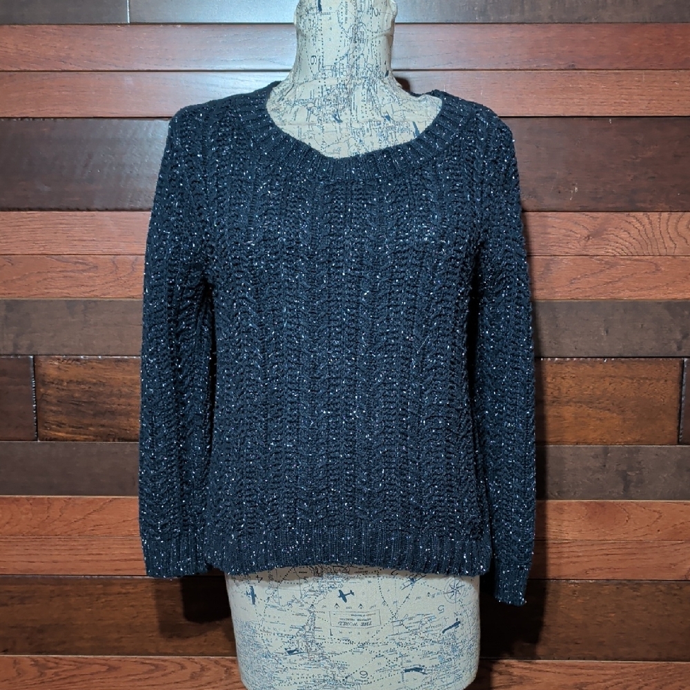 Arizona Jeans Company Women's Navy Blue Sweater